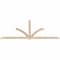 Ekena Millwork Redmond Smooth Timber Gable Bracket, Douglas Fir, 96"W x 44"H x 1 1/2"D x 3 1/2"F, 11/12 Pitch GBW096X44X0204RED00SDF - alternate 4